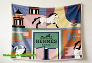 Hermes Vintage Figure Art Flannel Throw Blanket IMG_5309